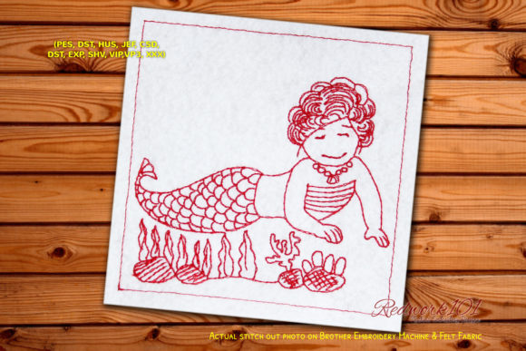Beautiful Lady Mermaid Embroidery Review