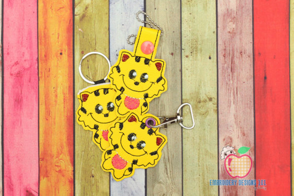 Clouded Leopard ITH Keyfob Review for Seasonal Embroidery