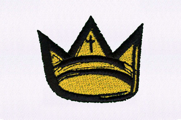 Cross Embossed Crown Embroidery Design Review