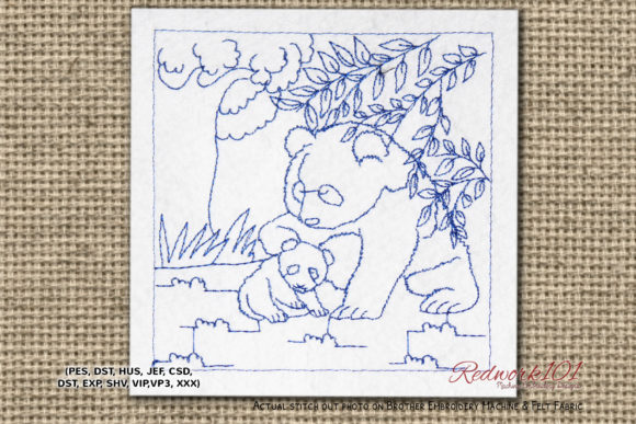 Panda with Baby Machine Embroidery Design Review