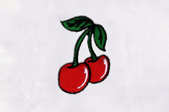 Red Cherries Design Review for Embroidery Projects
