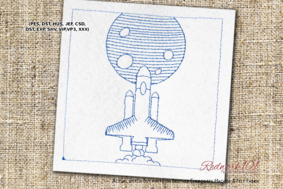 Space Shuttle Embroidery Review for Real Projects