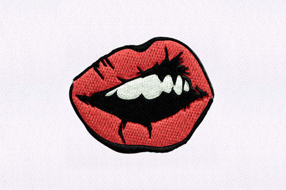 Succulent Red Lips Embroidery Design Review