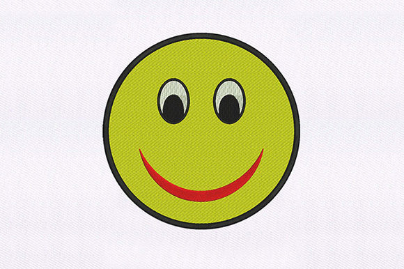 Yellow Smiling Emoji Embroidery Design Review